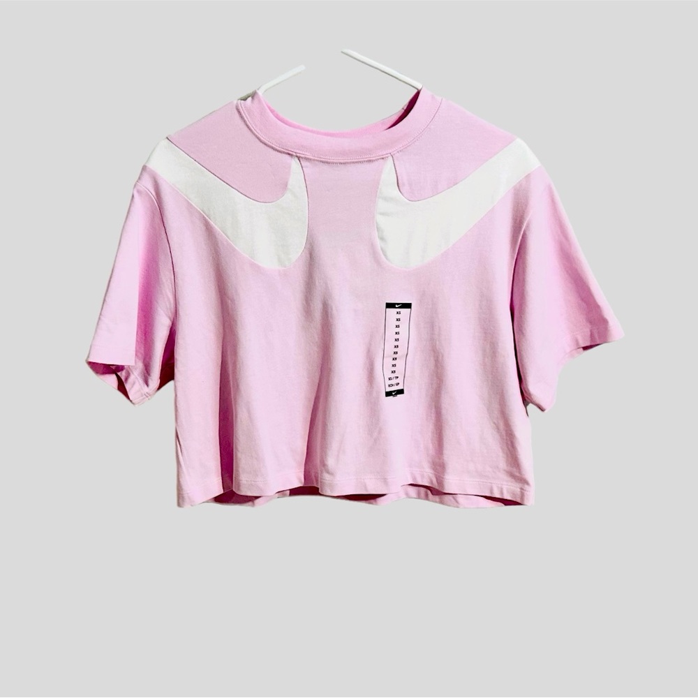Nike XS crop T-shirt, Baby Pink,